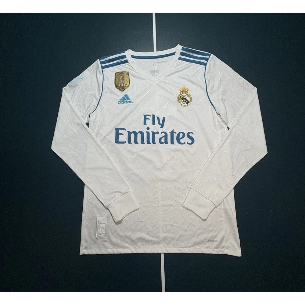 Ronaldo Real Madrid Long Sleeve Home football shirt 2017 2018 Adidas Men S Flaw*